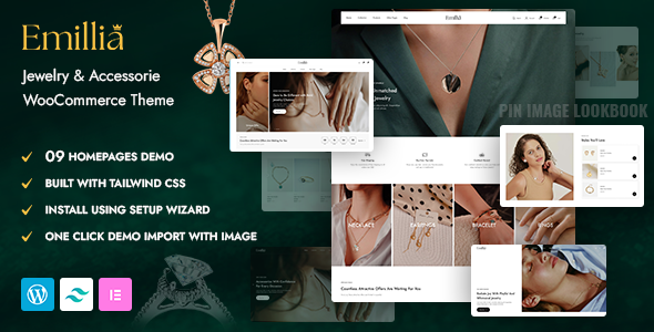 Emilia–珠宝和时尚配饰WooCommerce WordPress主题