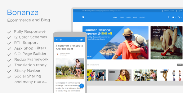 Bonanza-响应式多用途WooCommerce WordPress主题