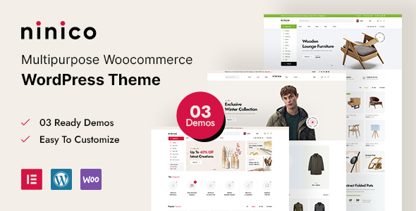 Ninico-最小WooCommerce WordPress主题