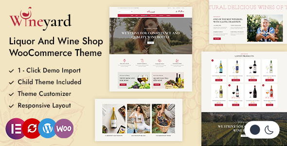 Wineyard-酒类和葡萄酒商店WordPress WooCommerce主题