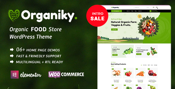 Organiky-有机食品店WordPress主题