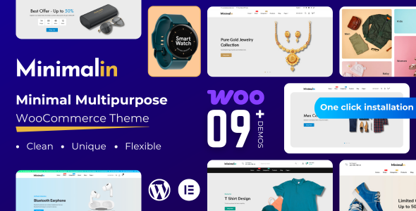 Minimalin-最小多用途WooCommerce WordPress主题