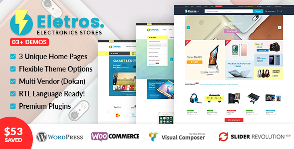 VG Eletros-电子商店WooCommerce主题