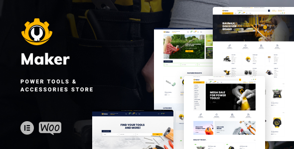 Maker–工具商店WordPress主题