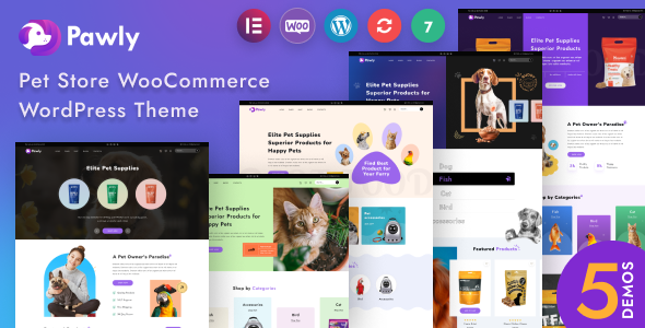 Pawly–响应式宠物商店WooCommerce主题