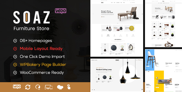 Soaz-家具店WooCommerce WordPress主题（移动布局就绪）