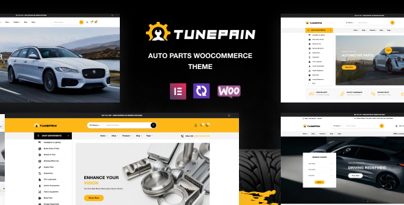 Tunepain–汽车零部件WooCommerce WordPress主题