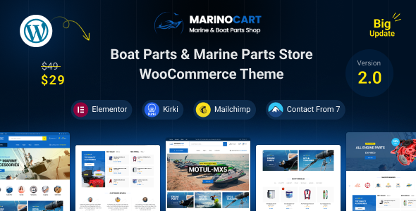 Marinocart-船用零件和船用零件商店WooCommerce主题