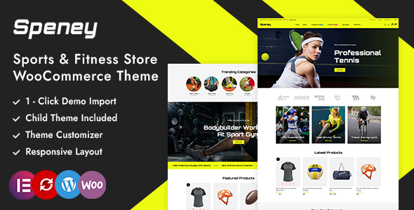 Speney-体育和健身房商店WordPress WooCommerce主题