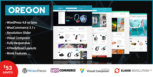 VG俄勒冈州-响应式WooCommerce WordPress主题