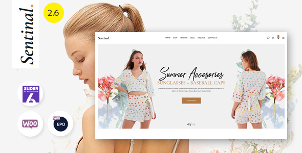 Sentinal-时尚现代商店WooCommerce主题