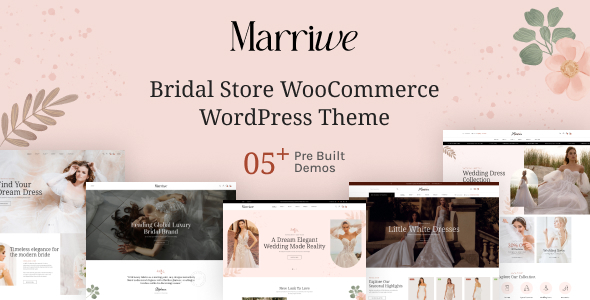 Marriwe-新娘店WooCommerce WordPress主题