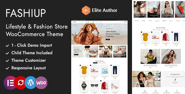 Fashiup-时尚服装店WordPress WooCommerce主题