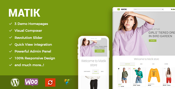 Matik-极简主义WooCommerce WordPress主题