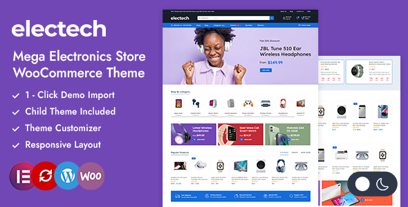 Electech-电子商店WooCommerce WordPress主题