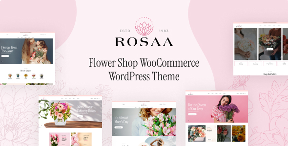 Rosaa-花店WordPress主题