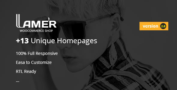 Lamer时尚-WooCommerce WordPress主题