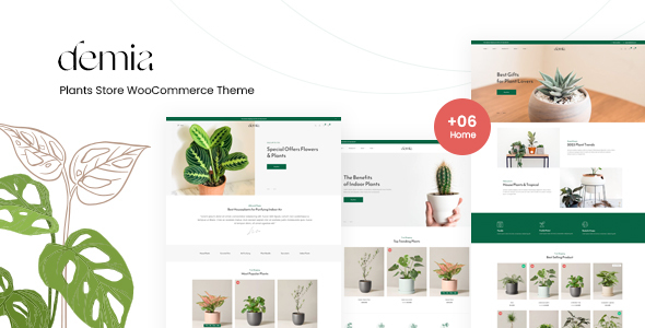 Demia–植物商店WooCommerce WordPress主题