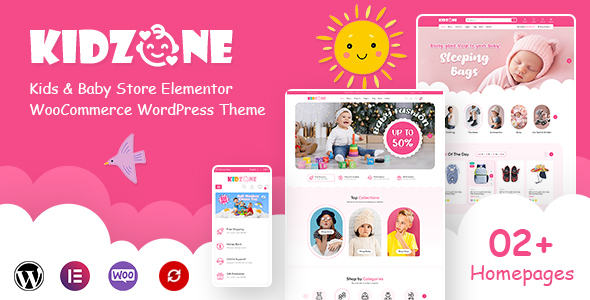 Kidzone-儿童和婴儿商店Elementor WooCommerce WordPress主题