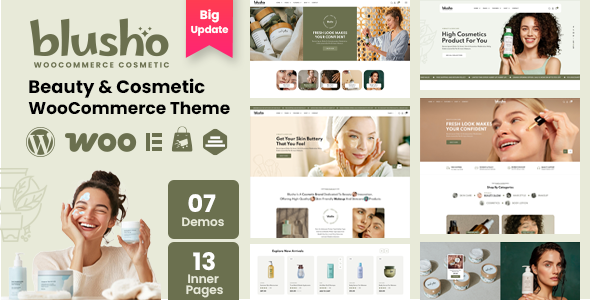 Blusho-美容化妆品商店WooCommerce WordPress主题