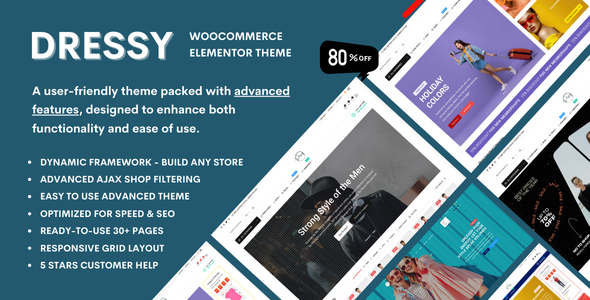 Dressy-时尚商店和服装店WooCommerce主题
