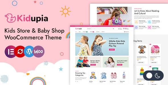 Kidupia-儿童时尚与玩具商店WordPress WooCommerce主题