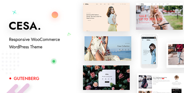 Cesa-古腾堡WooCommerce WordPress主题