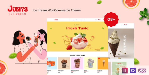 Jumys–冰淇淋WooCommerce WordPress主题