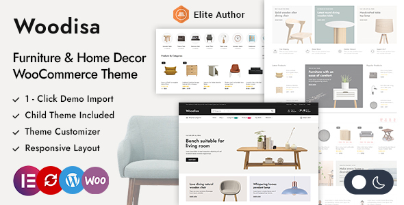 Woodisa-家具和家居装饰WordPress WooCommerce主题