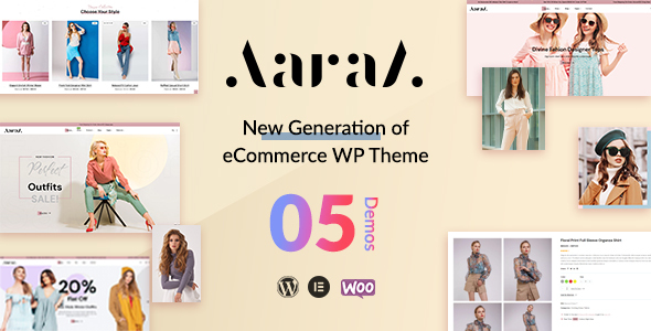 Aaraa-时尚商店WordPress主题