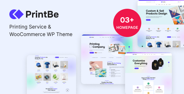 PrintBe-印刷服务和WooCommerce WP主题