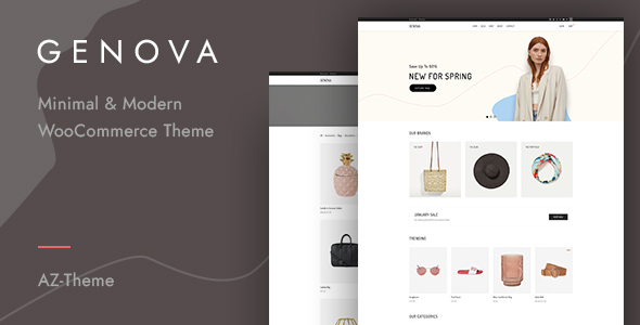 Genova-极简主义AJAX WooCommerce WordPress主题