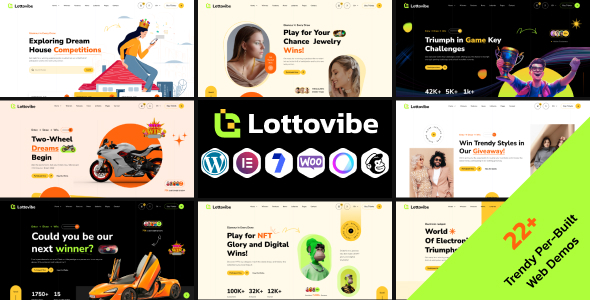 Lottovibe-在线乐透和彩票赠品WordPress主题