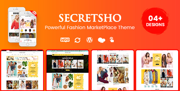SecretSho-时尚商店WordPress WooCommerce MarketPlace主题（包括移动布局）