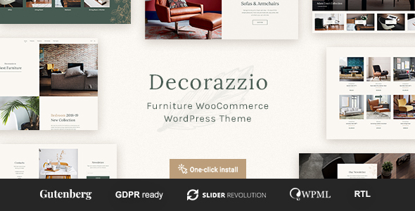 Decorazzio-室内设计和家具商店WordPress主题