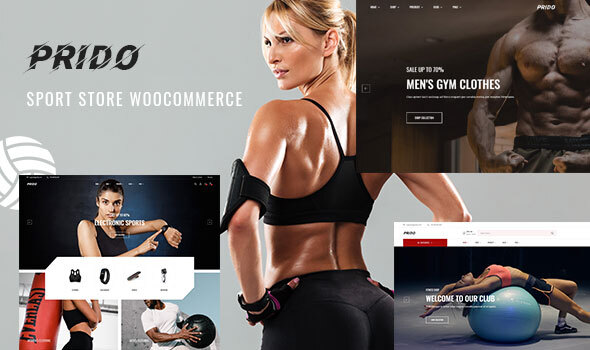 Prido–体育商店WooCommerce WordPress主题