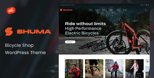 Shuma-自行车店WordPress主题