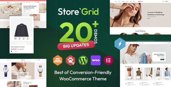 StoreGrid-时尚与多用途WooCommerce主题