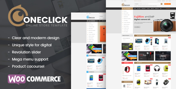 Oneclick-多用途WooCommerce响应式数字主题