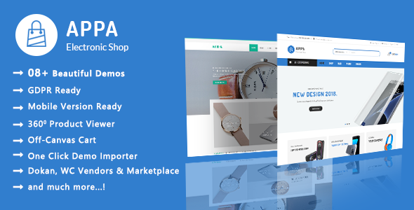 Appa|电子与手表WooCommerce WordPress主题