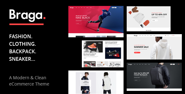 Braga-WooCommerce WordPress的时尚主题