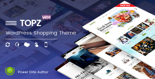 TopZ-食品店和运动时尚店WooCommerce WordPress主题
