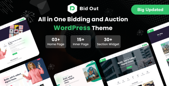 Bidout-多供应商竞标和拍卖WordPress主题