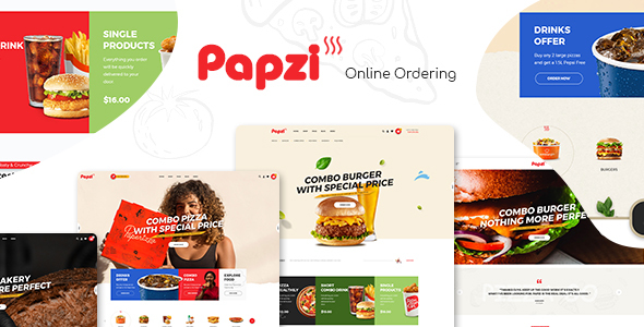 Papzi-快餐店WooCommerce WordPress主题