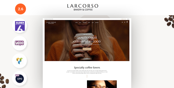 Larcorso-WooCommerce主题咖啡店