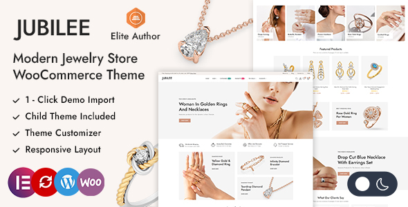 Jubilee-珠宝店WordPress WooCommerce主题