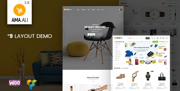 阿玛。阿里-市场家具店WooCommerce WordPress主题