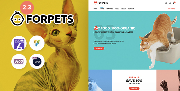 Forpets-食品店WooCommerce主题
