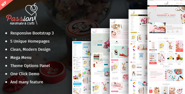 激情-手工和工艺WooCommerce WordPress主题