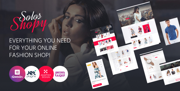 SolosShopy-时尚商店元素WooCommerce主题